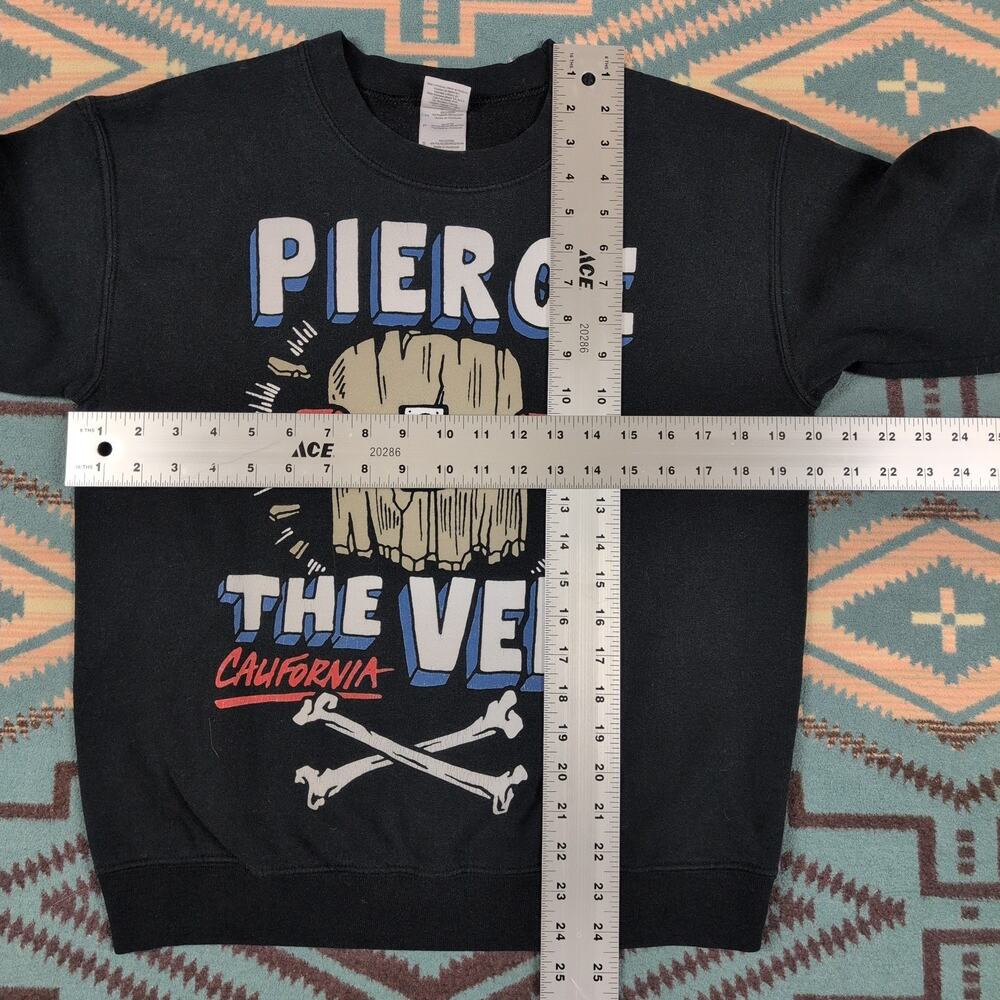 Pierce The Veil California Sweatshirt Men's Small Black Graphic Pop Punk Emo - Picture 7 of 8